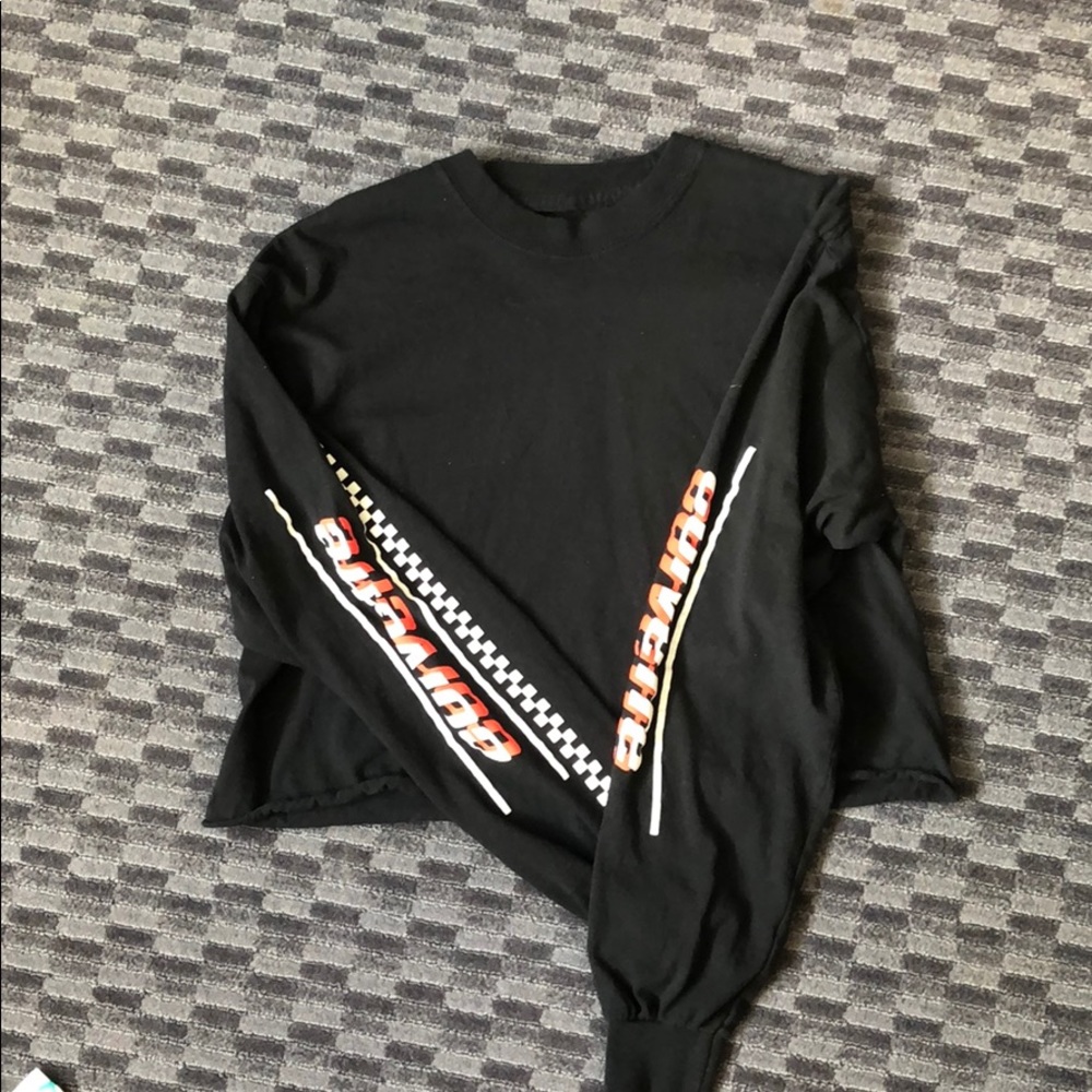 Corvette long sleeve crop top